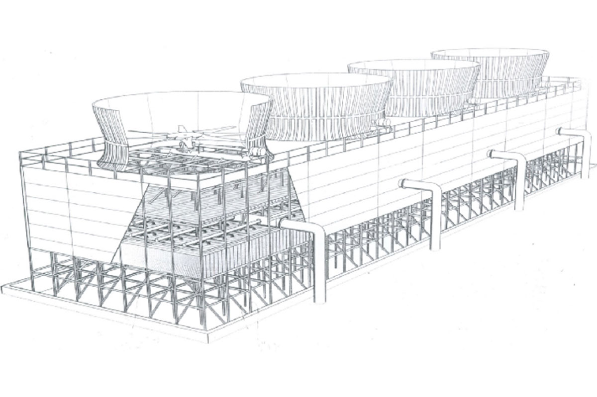 Proyecto de torre de enfriamiento de carbón Ning