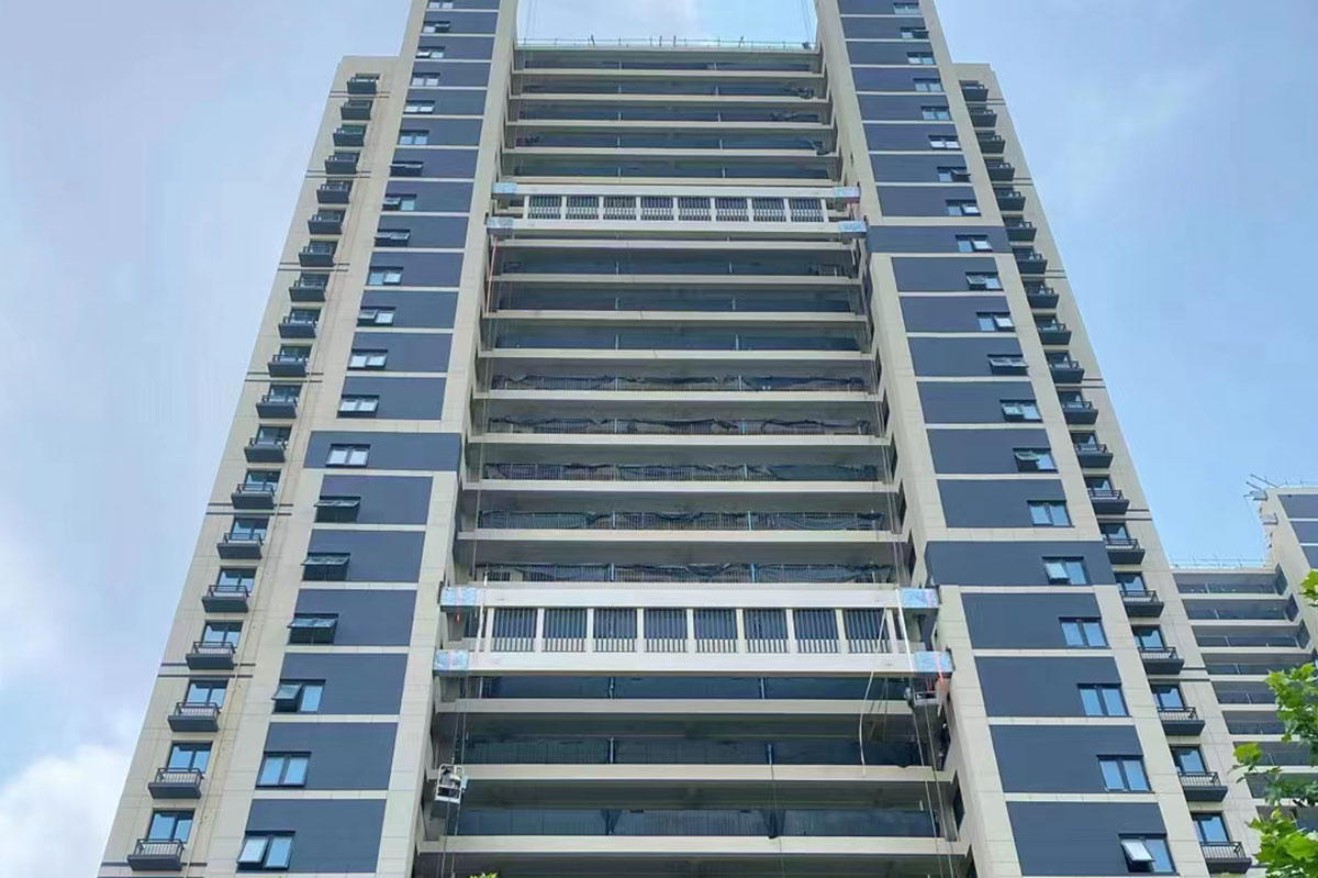 Proyecto del corredor de estructura de acero Qingdao Goldenland Blue Bay