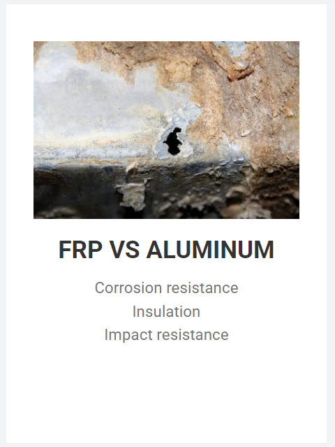 FRP versus aluminio: una comparación completa