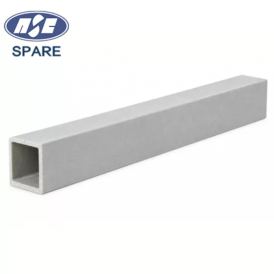 Tubo rectangular de FRP con sección hueca